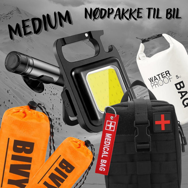Beredskapspakke Bil - Medium