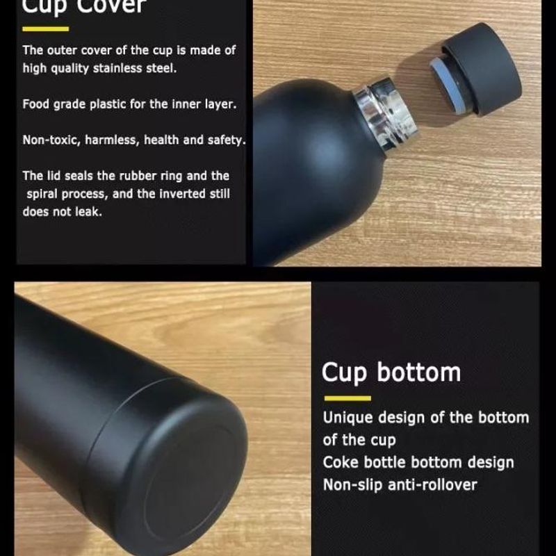 Termos 550 ml matt sort