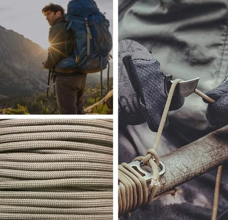 Paracord 550 grønn 30 meter