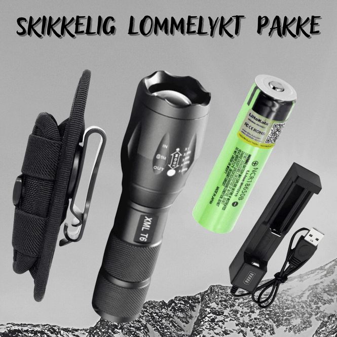Hovedbilde Kraftig lommelykt pakke